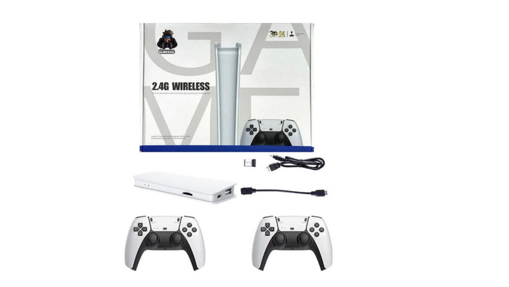 Wireless Retro Game Console with 2.4G Controllers – HDMI Plug & Play Gaming System