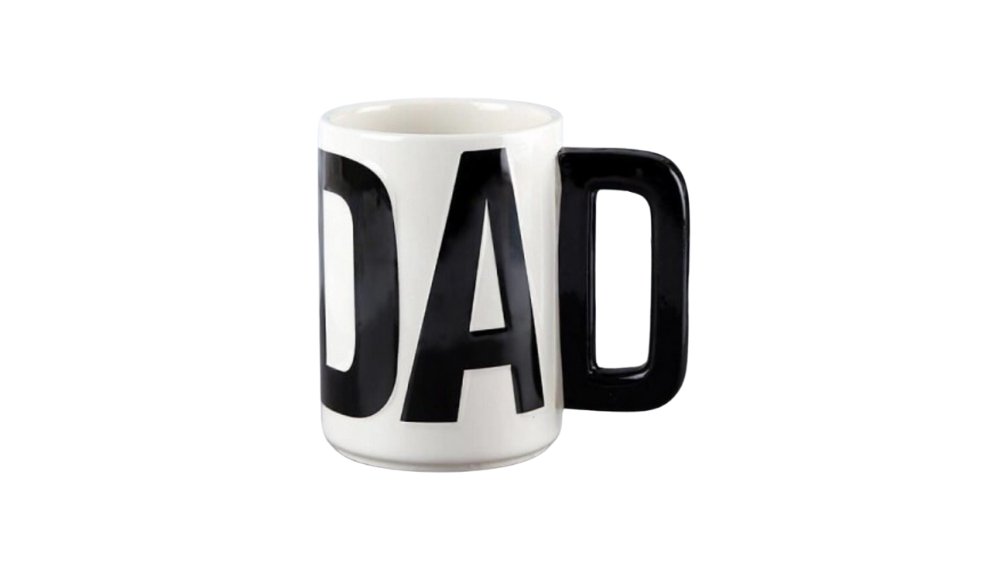 DAD Mug – Black & White Typography Design