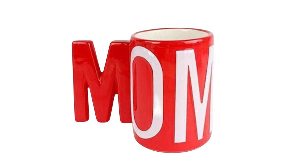 MOM Mug – Red Typography Design