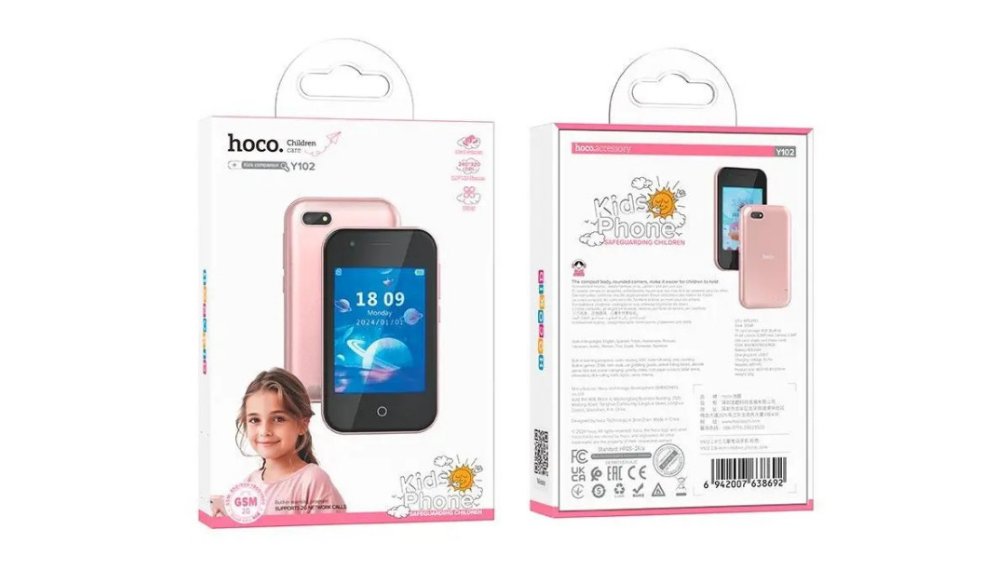 Kids Mobile Phone – Pink | Child-Friendly Design with Basic Call Functions