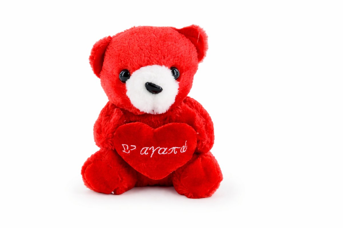 ❤️ Red Plush Teddy Bear with Heart “I Love You” 15cm