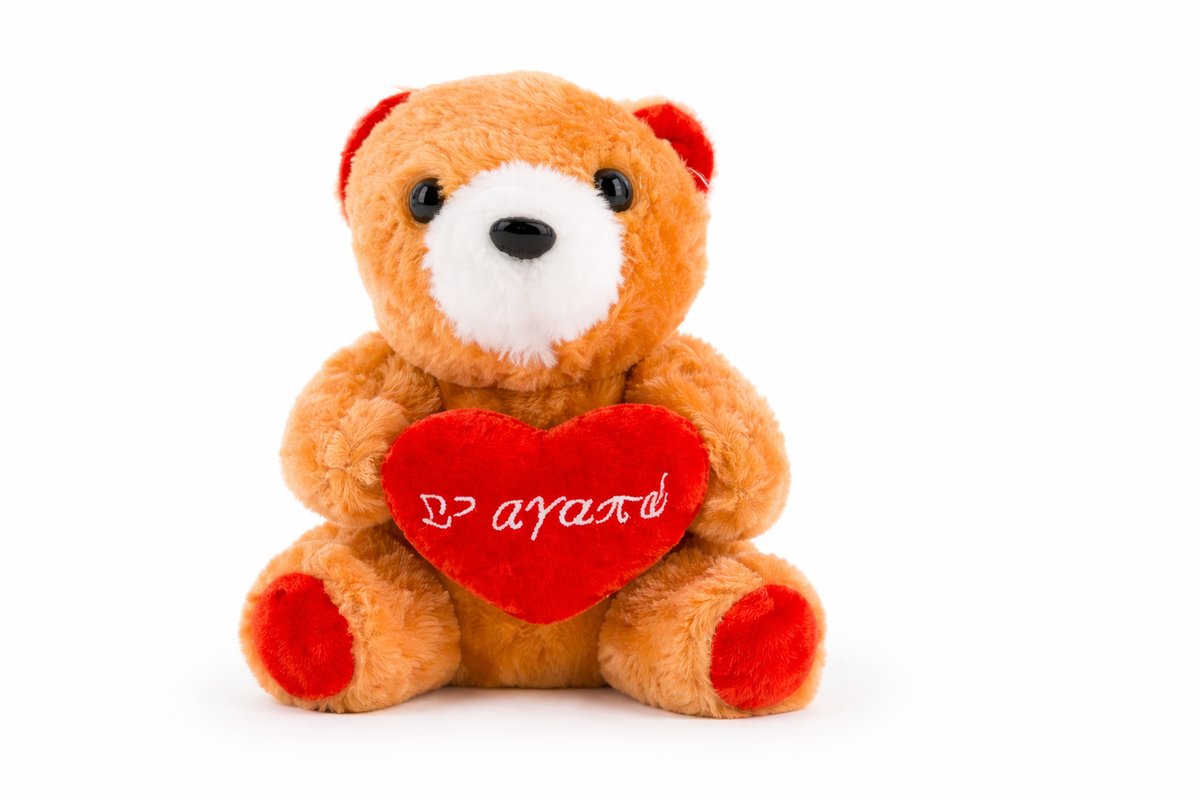 ❤️ Brown Plush Teddy Bear with Heart “I Love You” 15cm