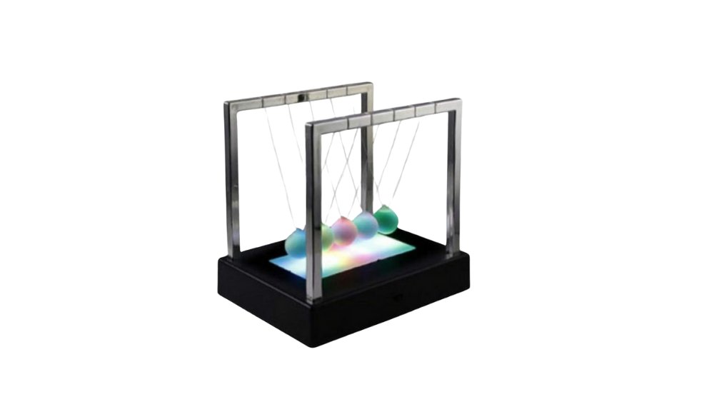 Light Up Newton’s Cradle – LED Desk Toy & Stress Relief Decor