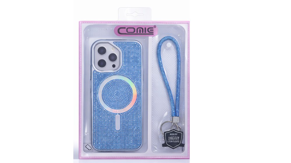 Glitter iPhone 16 pro Case with Magnetic Ring & Wrist Strap