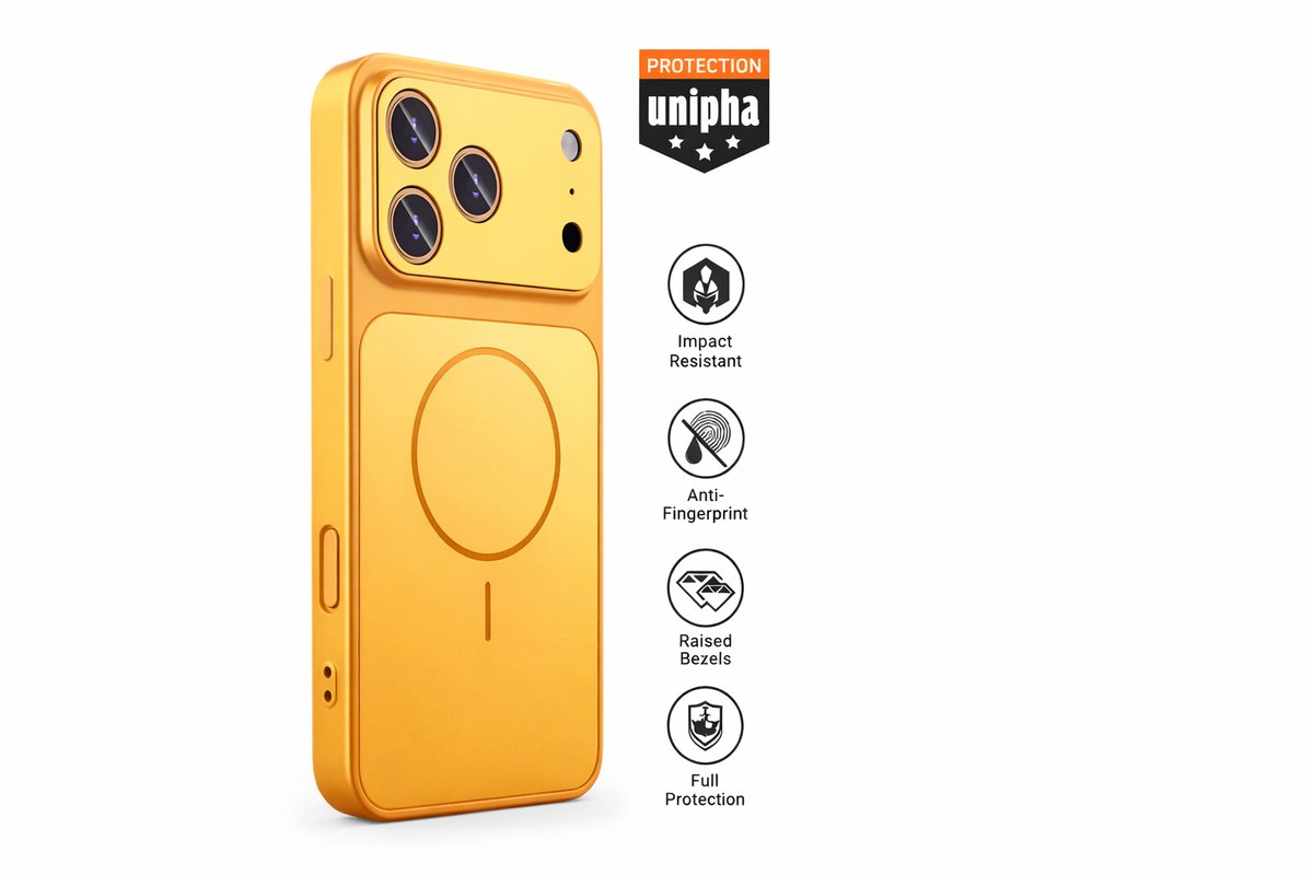 Unipha AG Glass Case for iphone 16– Give Your iPhone the iPhone 17 Pro Max Look