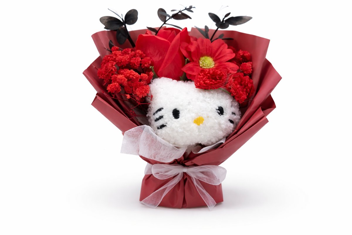 Hello Kitty Plush Flower Bouquet – Romantic Sanrio Stuffed Toy Gift