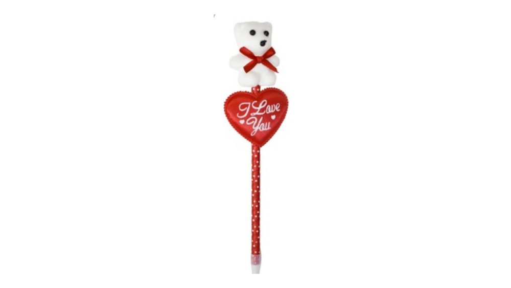 I Love You” Teddy Bear Pen – Cute Romantic Gift & Valentine’s Day Accessory