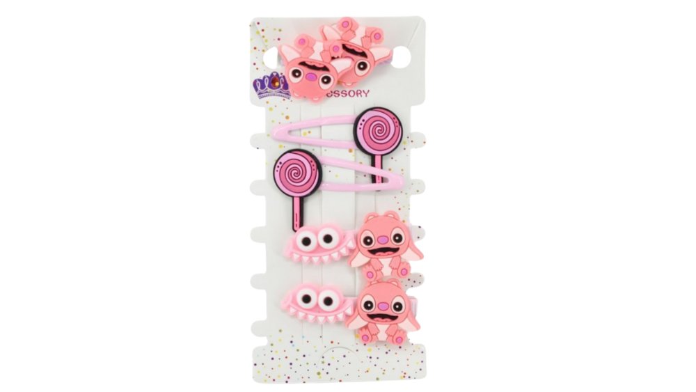 Angel Hair Clips Set – Cute Cartoon Hair Accessories for Kids & Fans