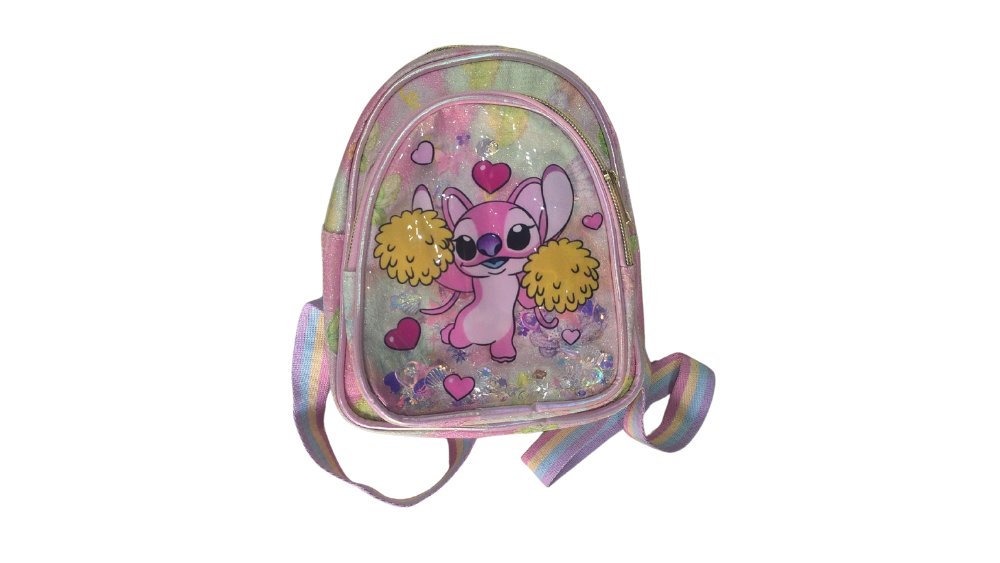 Kids Mini Backpack – Angel Design (Pastel Rainbow)