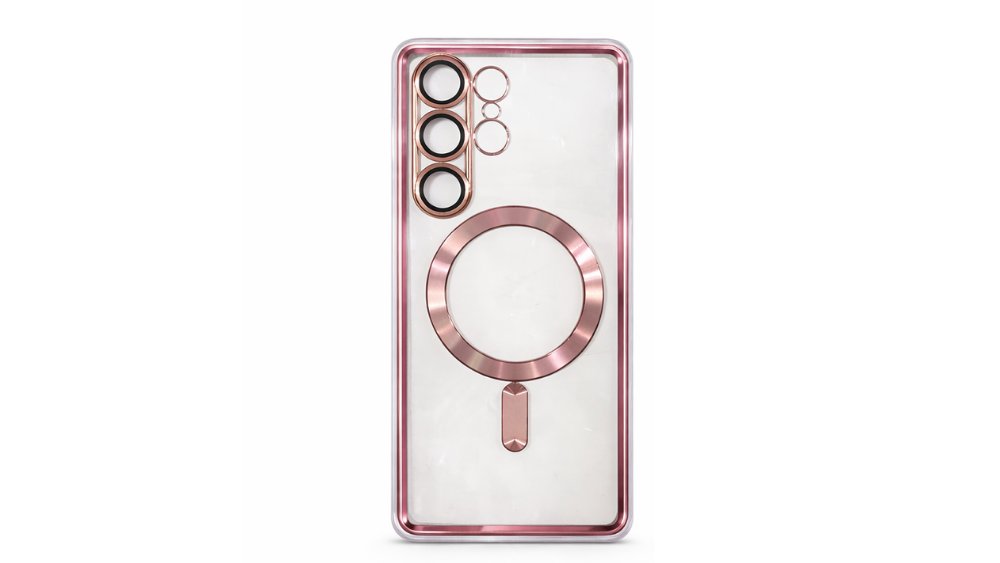 Magnetic Clear Case with MagSafe for Samsung A17– Roseold