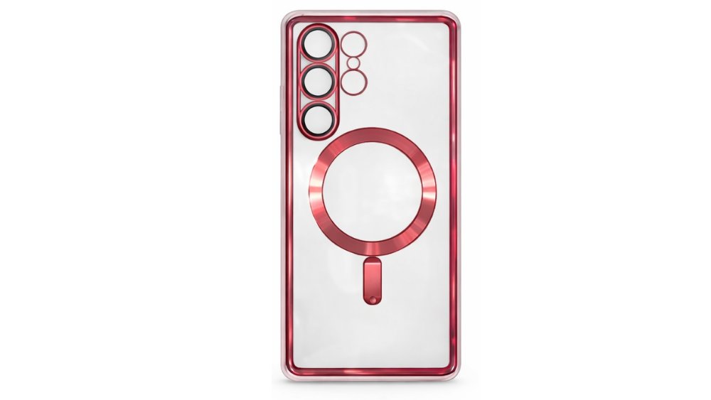 Magnetic Clear Case with MagSafe for Samsung A26– Red