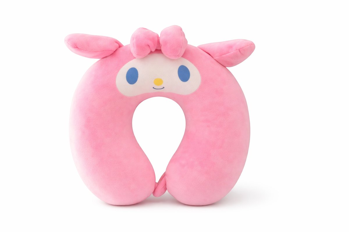 My Melody Pink Plush Travel Neck Pillow