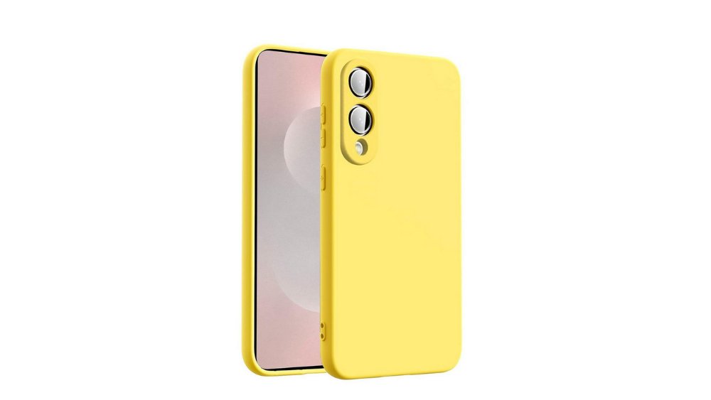Yellow Silicone Case for Samsung S25 edge– Slim & Protective
