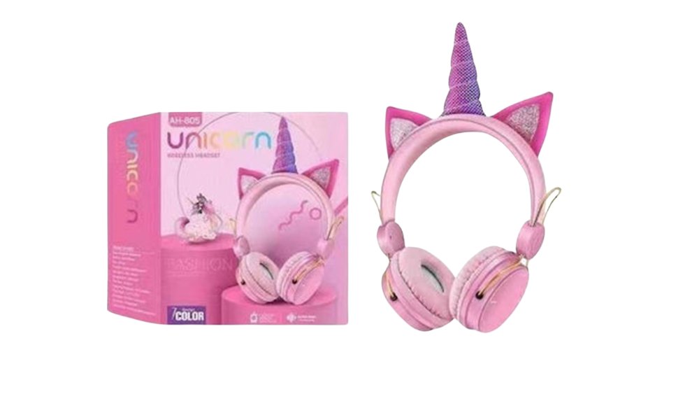 Unicorn Wired Headphones for Kids with Microphone