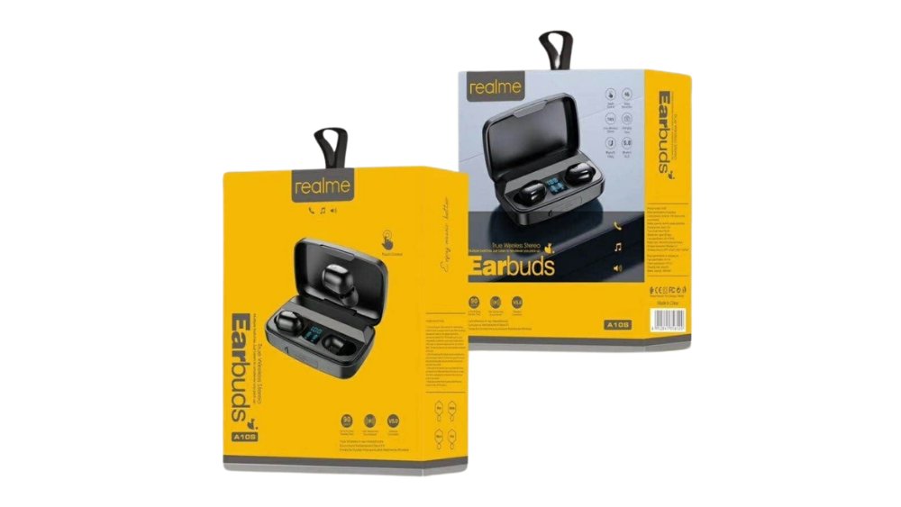 Realme A10S True Wireless Stereo Earbuds – LED Display Charging Case