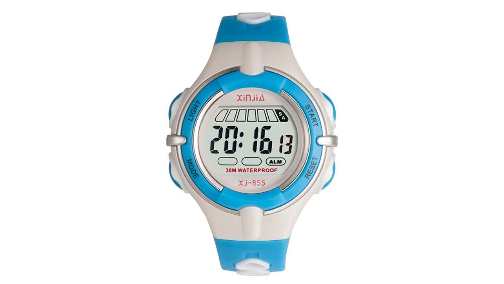 Blue & Grey Digital Watch – 30M Water Resistant
