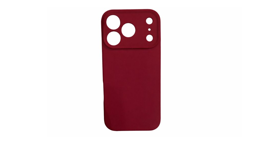 Burgundy Silicone Case for Iphone 17 pro max– Slim & Protective