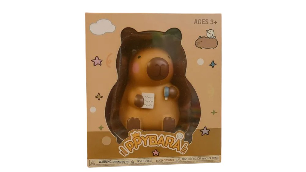 Capybara Reading Figurine – Cute Kawaii Collectible Toy