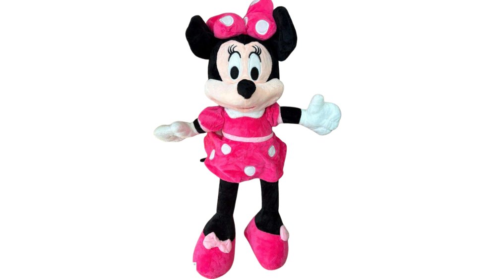 Minnie Mouse Plush Toy – Soft, Cute, Fuxia Dress with Polka Dot Bow 55cm