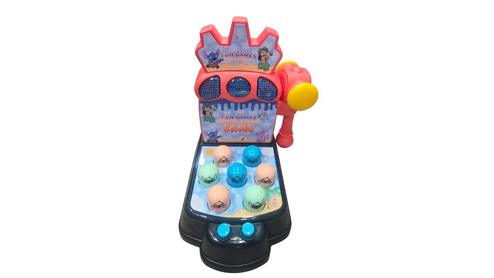 Stitch Whack-a-Mole Game – Kids Hammer Arcade Game with Lights & Sounds(pink)