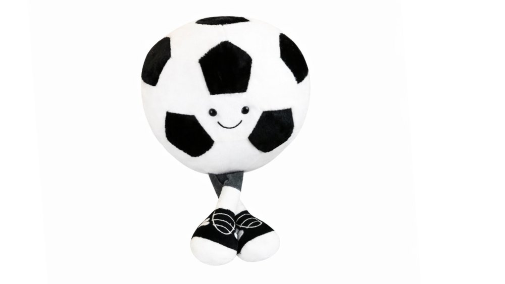 Cute Plush Soccer Ball Toy with Legs – Soft Stuffed Sports Gift
