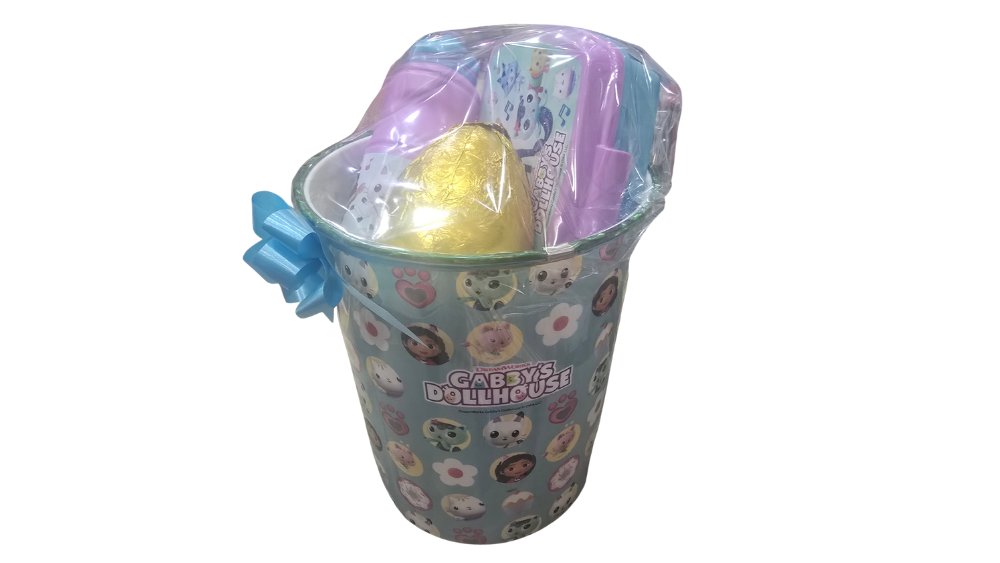 Gabbys dollhouse Easter Gift Set – Kids Bundle with Bin, Bottle, Lunch Box & Chocolate Egg