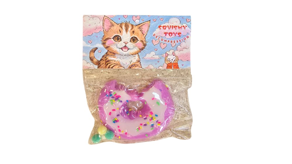 Donut Squishy Toy – Stress Relief Kawaii