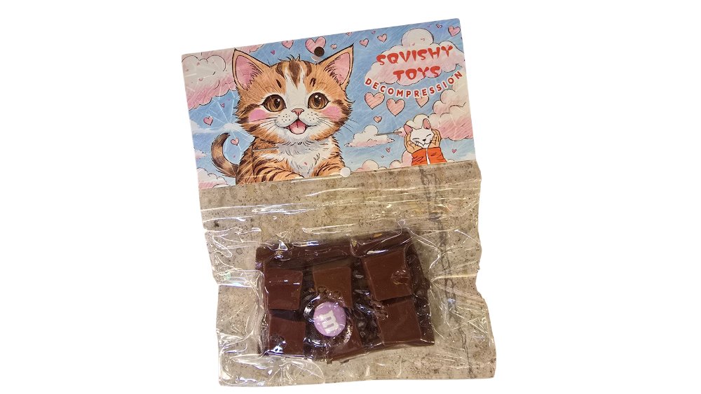 Chocolate bar Squishy Toy – Stress Relief Kawaii
