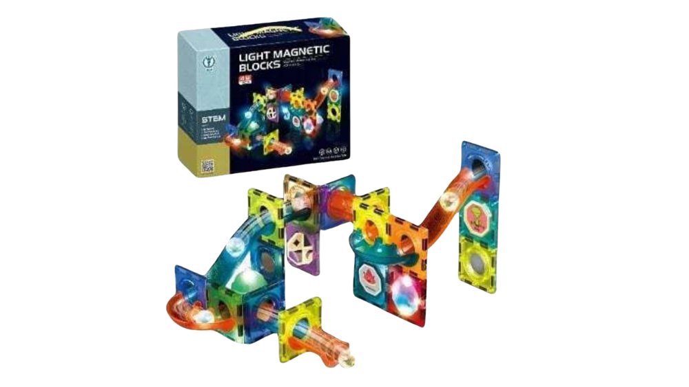 Magnetic Building Blocks Set Luna Park – 75 Pieces | Creative Educational Toy for Kids