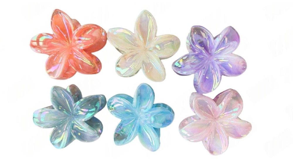 Shiny Flower hair clip