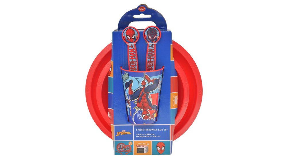 Spider-Man Official Licensed Kids Gift Set – 5-Piece Dining Set