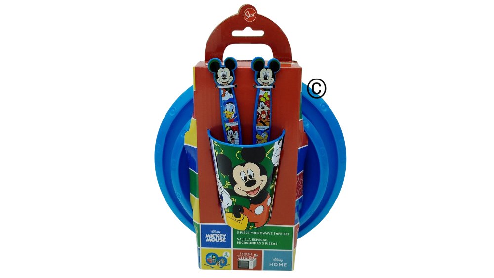 Mickey Mouse Official Licensed Kids Gift Set – 5-Piece Dining Set