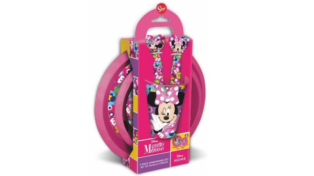 Minnie Mouse Official Licensed Kids Gift Set – 5-Piece Dining Set