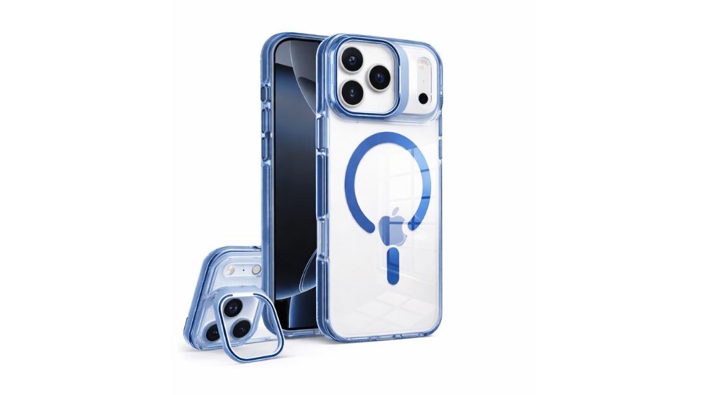 MagSafe Clear Case with Shock Protection –blue Edition for iPhone 17 promax