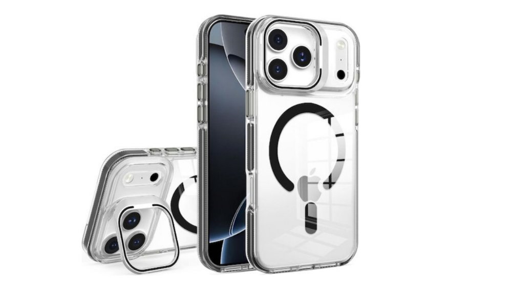 MagSafe Clear Case with Shock Protection –black Edition for iPhone 17 promax