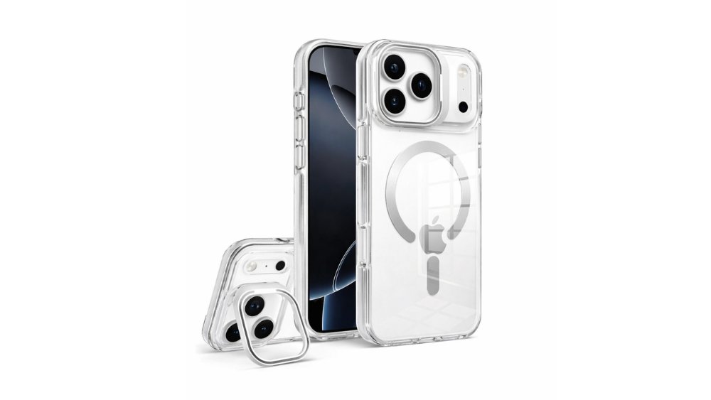 MagSafe Clear Case with Shock Protection –silver Edition for iPhone 17 promax