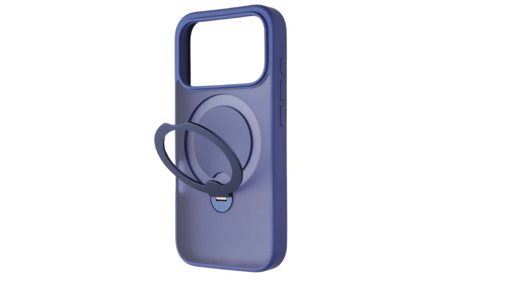 Built-in Ring Holder & Stand purple phone case 17 promax