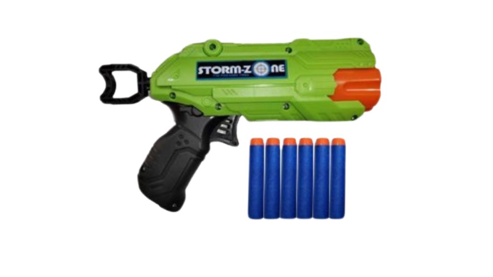 Green Storm Zone X-Shoot Blaster – Foam Dart Toy Gun