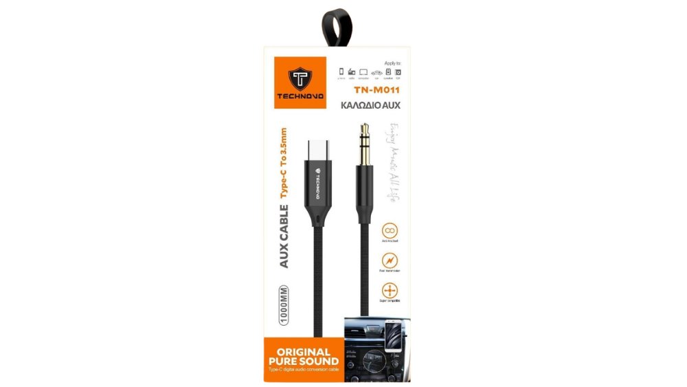Aux 3.5Mm-Type C 1000 mm