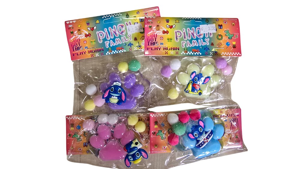 Stitch in a cat paw Squishy Toy – Stress Relief Kawaii