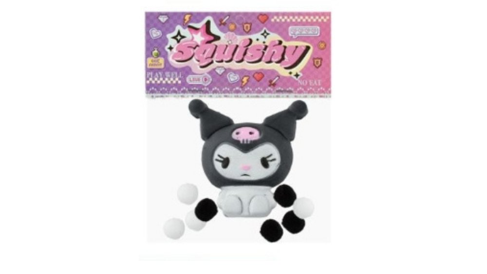 Kuromi black Squishy Toy – Stress Relief Kawaii