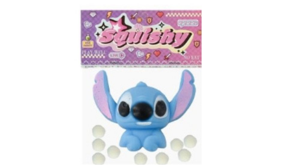 Stitch blue Squishy Toy – Stress Relief Kawaii