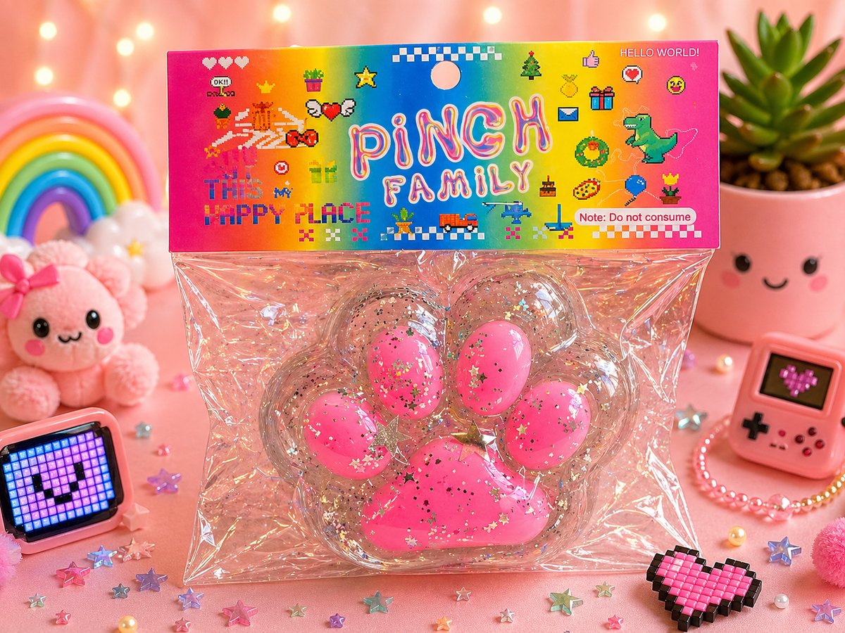 Cat paw Squishy Toy – Stress Relief Kawaii