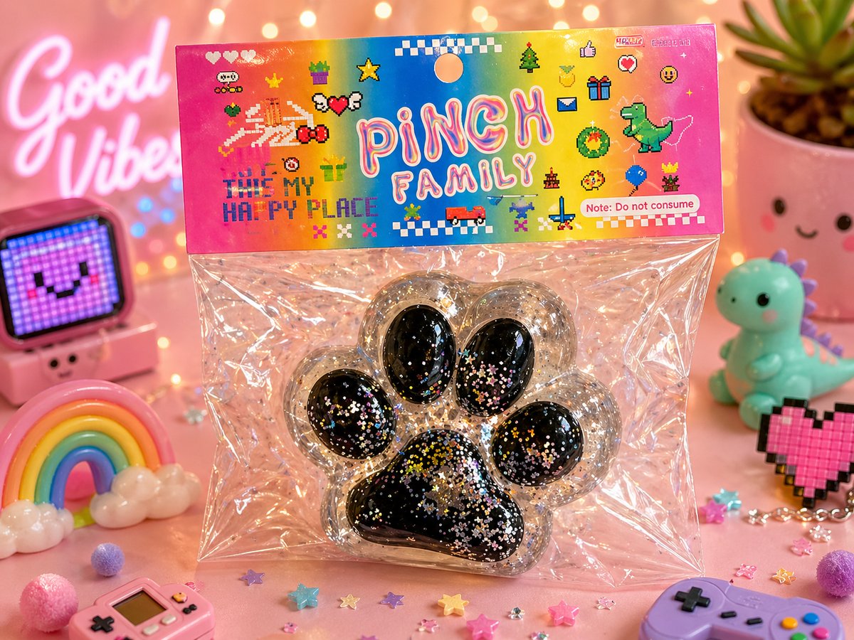 Cat paw Squishy Toy – Stress Relief Kawaii