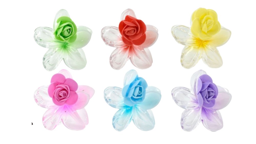 Flower hair clip