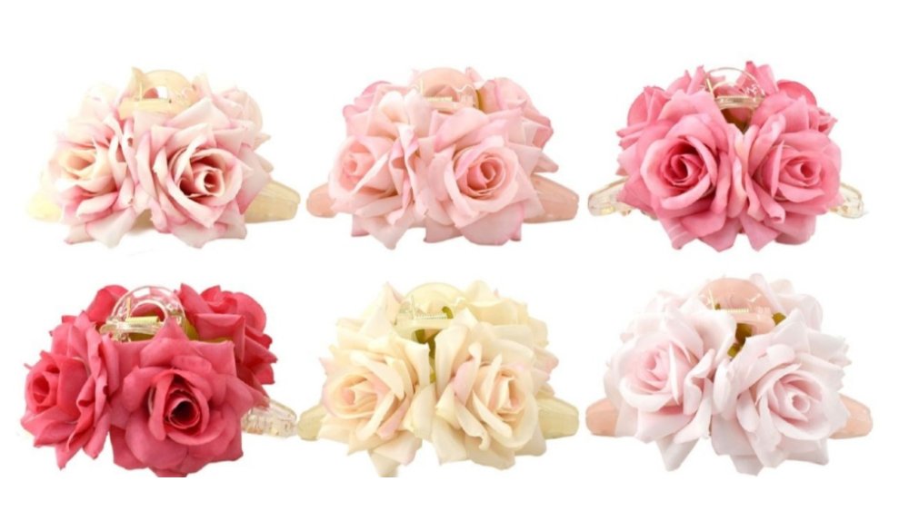 Floral hair clip