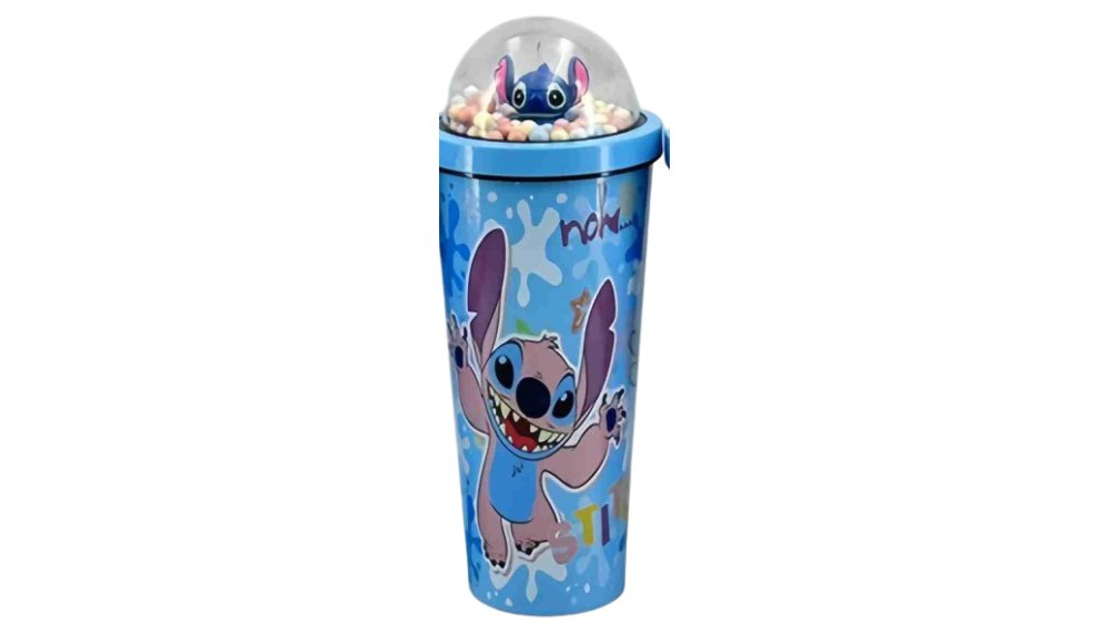 Angel Stainless Steel Tumbler 750ml – LED Light Lid, Kids Thermal Cup with Straw