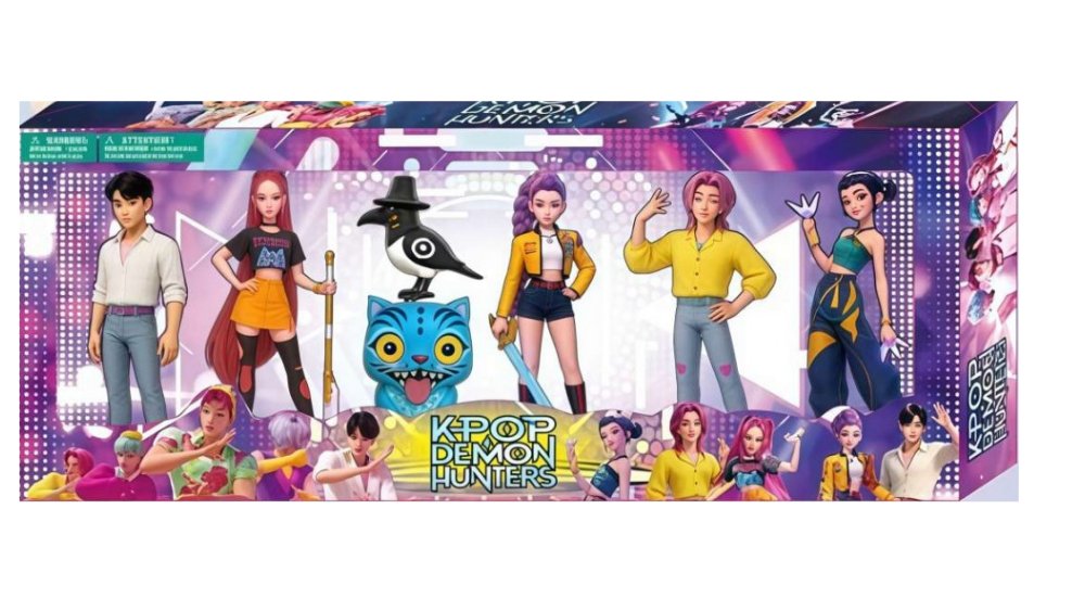 K-Pop Demon Hunters Doll Set – 6 Character Figures Collection with Accessories