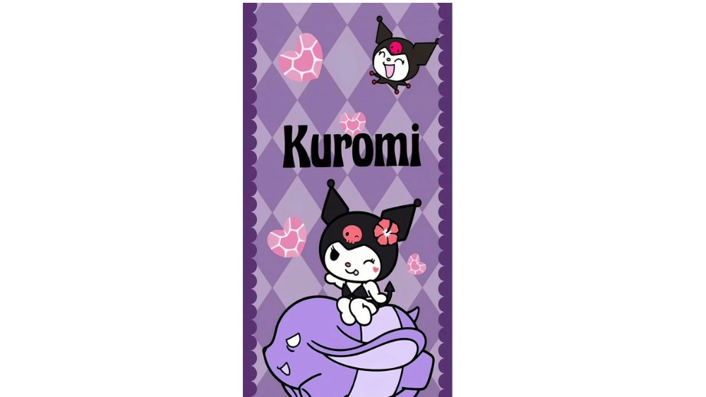 Kuromi Beach towel