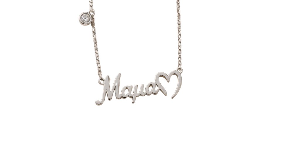“Mama” silver stainlesteel Necklace
